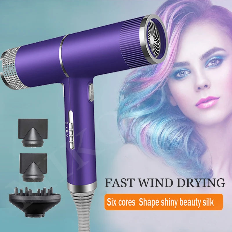Sèche-cheveux professionnel infrarouge ionique négatif, souffleur électrique, outil de coiffure de salon, vent chaud et froid